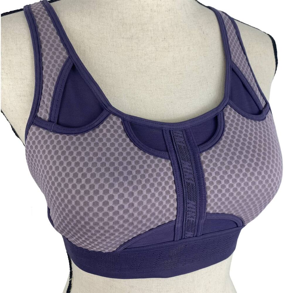 Nike Ultrabreathe Sports Bra Swoosh CZ4439-531 Purple Smoke Padded Womens SM